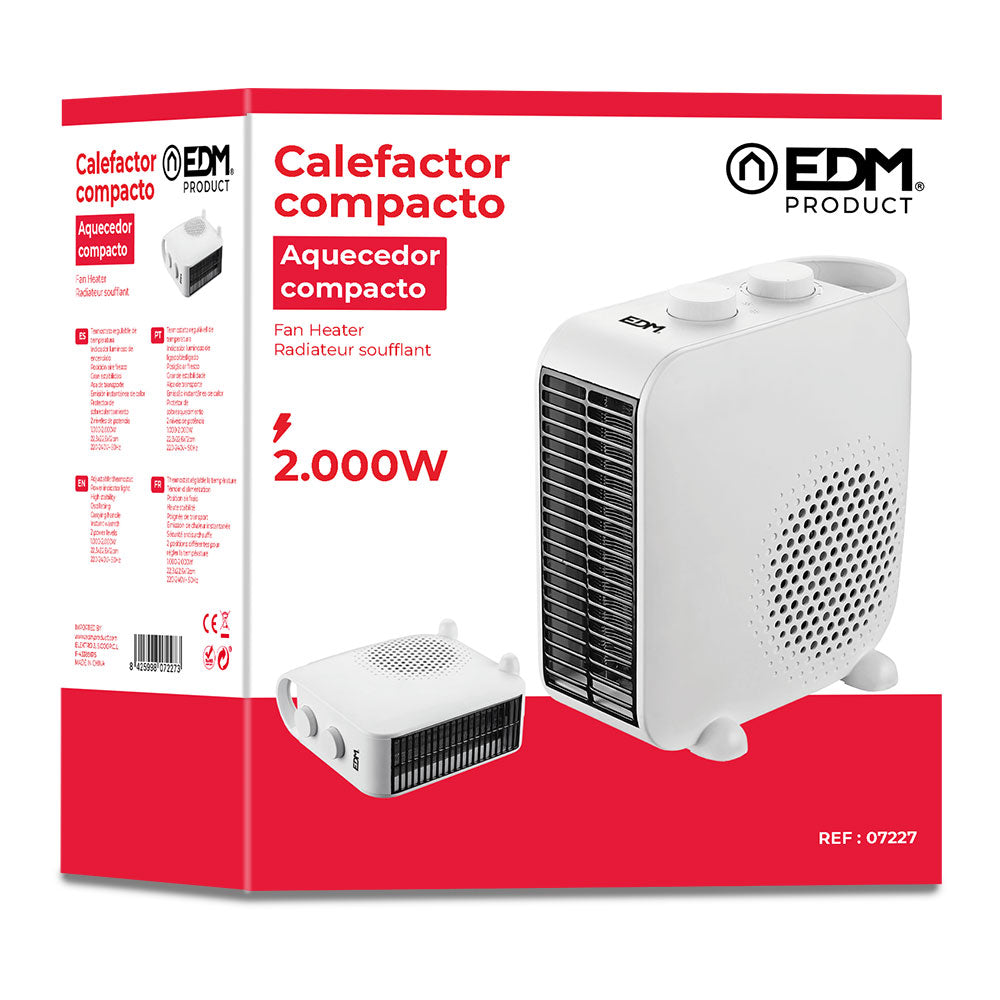 CALEFACTOR 2 EN 1 1.000-2.000W EDM - Vista 3 | Grow Industry