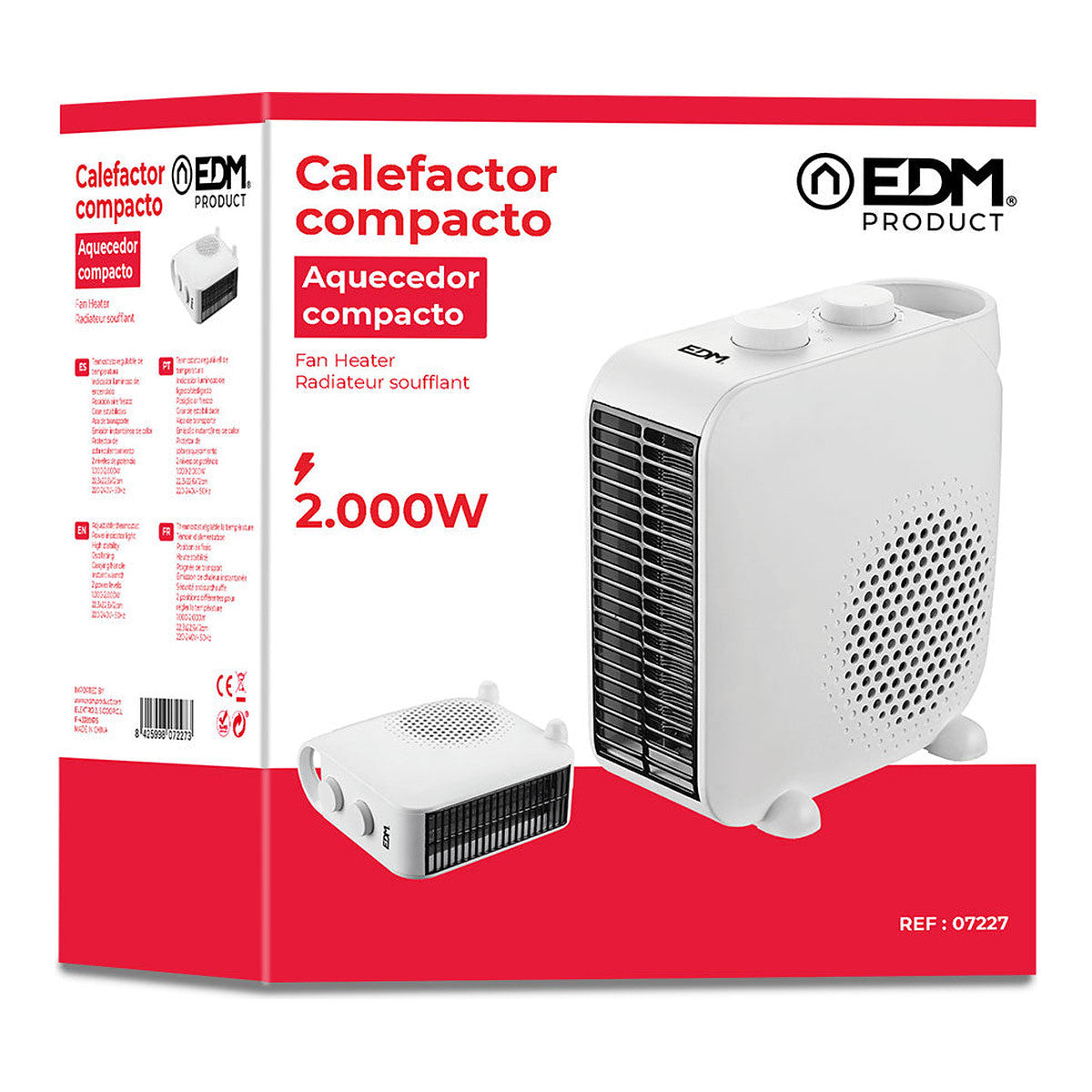 CALEFACTOR 2 EN 1 1.000-2.000W EDM - Vista 3 | Grow Industry