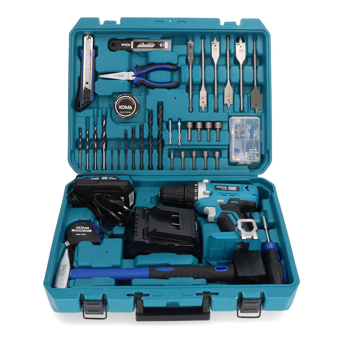Kit Maletín Taladro Atornillador 20V con Accesorios, Batería y Cargador KOMA TOOLS - Vista 4 | Grow Industry