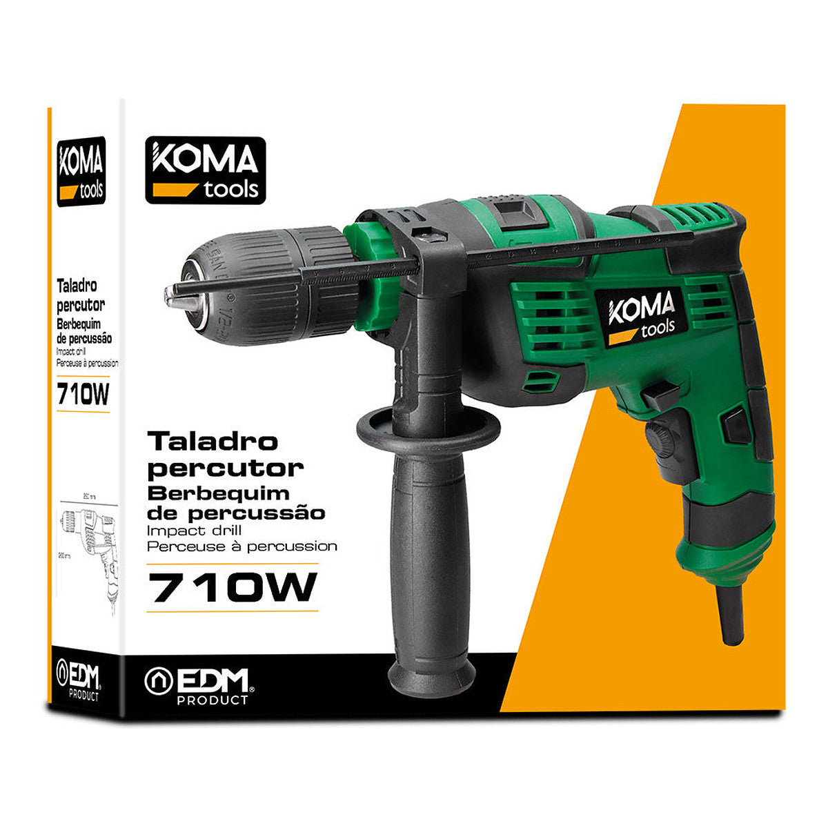 Taladro Percutor 710W KOMA TOOLS - Vista 2 | Grow Industry
