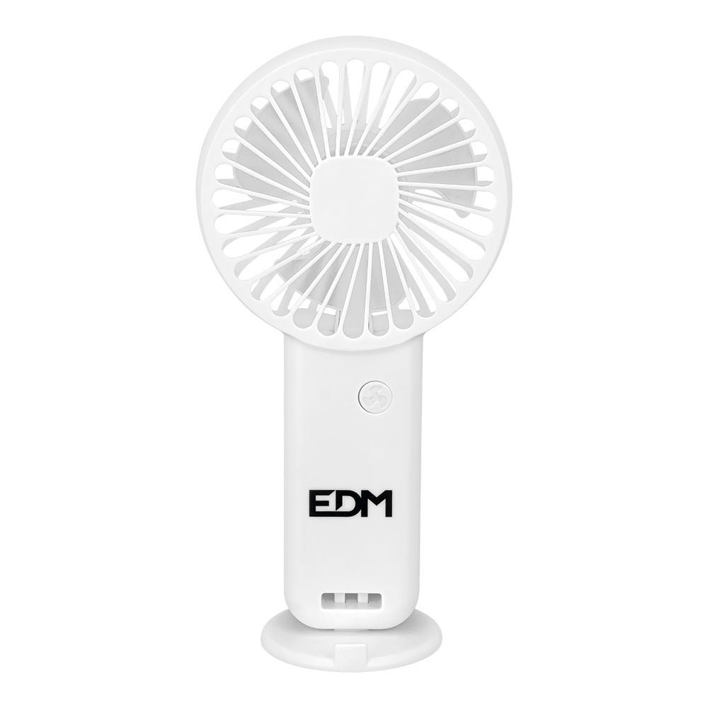 Ventilador de Mano EDM con Base Extraíble y Soporte para Smartphone