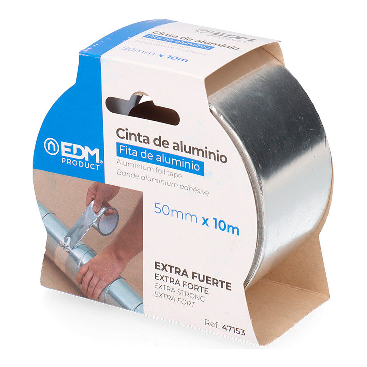 CINTA MULTIUSO ALUMINIO 10m x 50mm EDM - Vista 2 | Grow Industry
