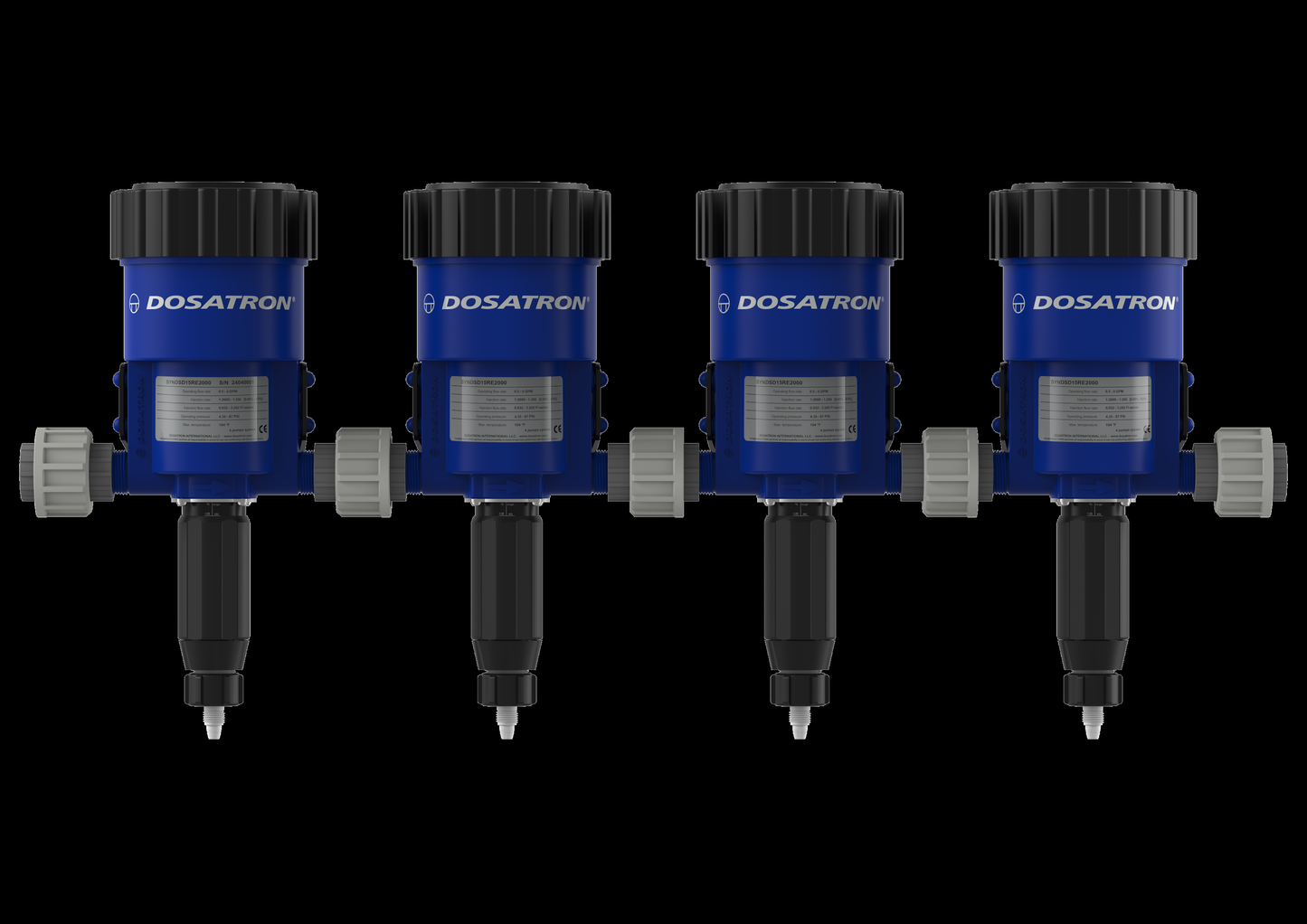 Dosatron Kit Hobby SYSD15RE05VF - sistema de 4 dosificadores proporcionales (imagen del Sistema Hobby)
