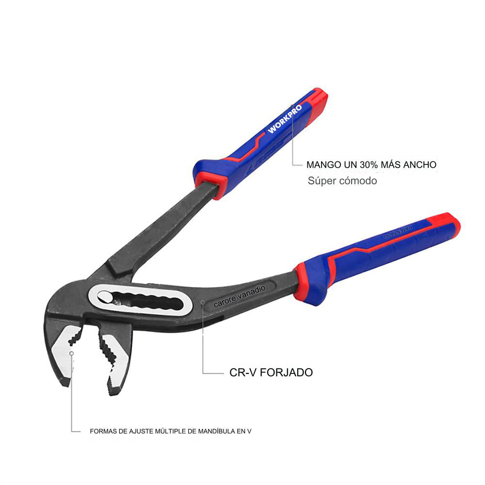 Pince à bec de perroquet WORKPRO 250 mm (10") - Vue 4 | Développer l’industrie