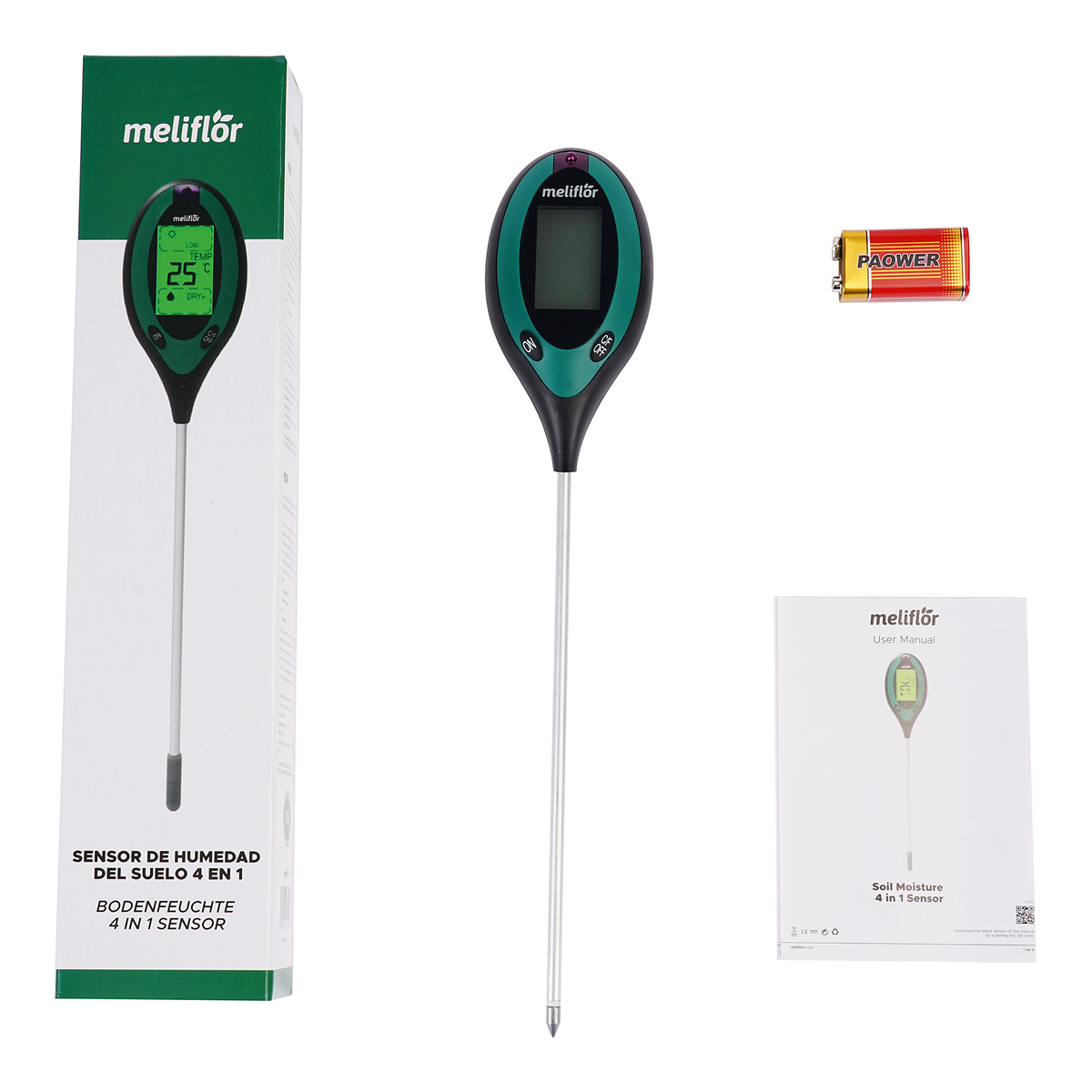 Medidor De Suelo 4 en 1 MELIFLOR - Vista 4 | Grow Industry