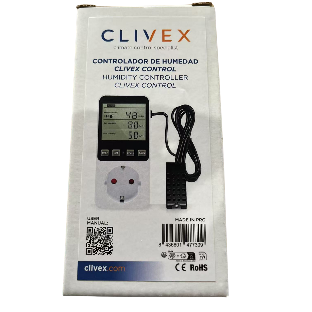 Controlador de Humedad y Temperatura CLIVEX - Vista 2 | Grow Industry