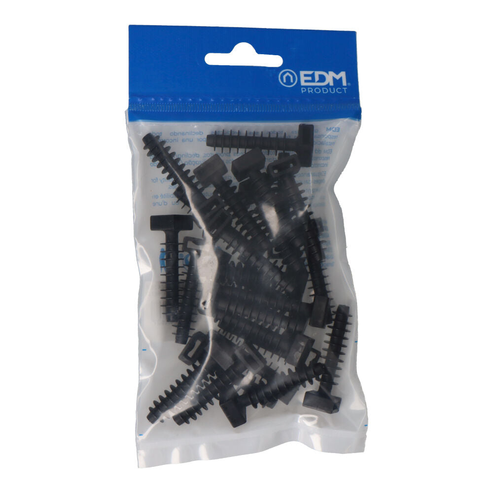 Bouchon noir EDM n°8 pour bride – Bouchon d'installation pour la fixation des systèmes de culture