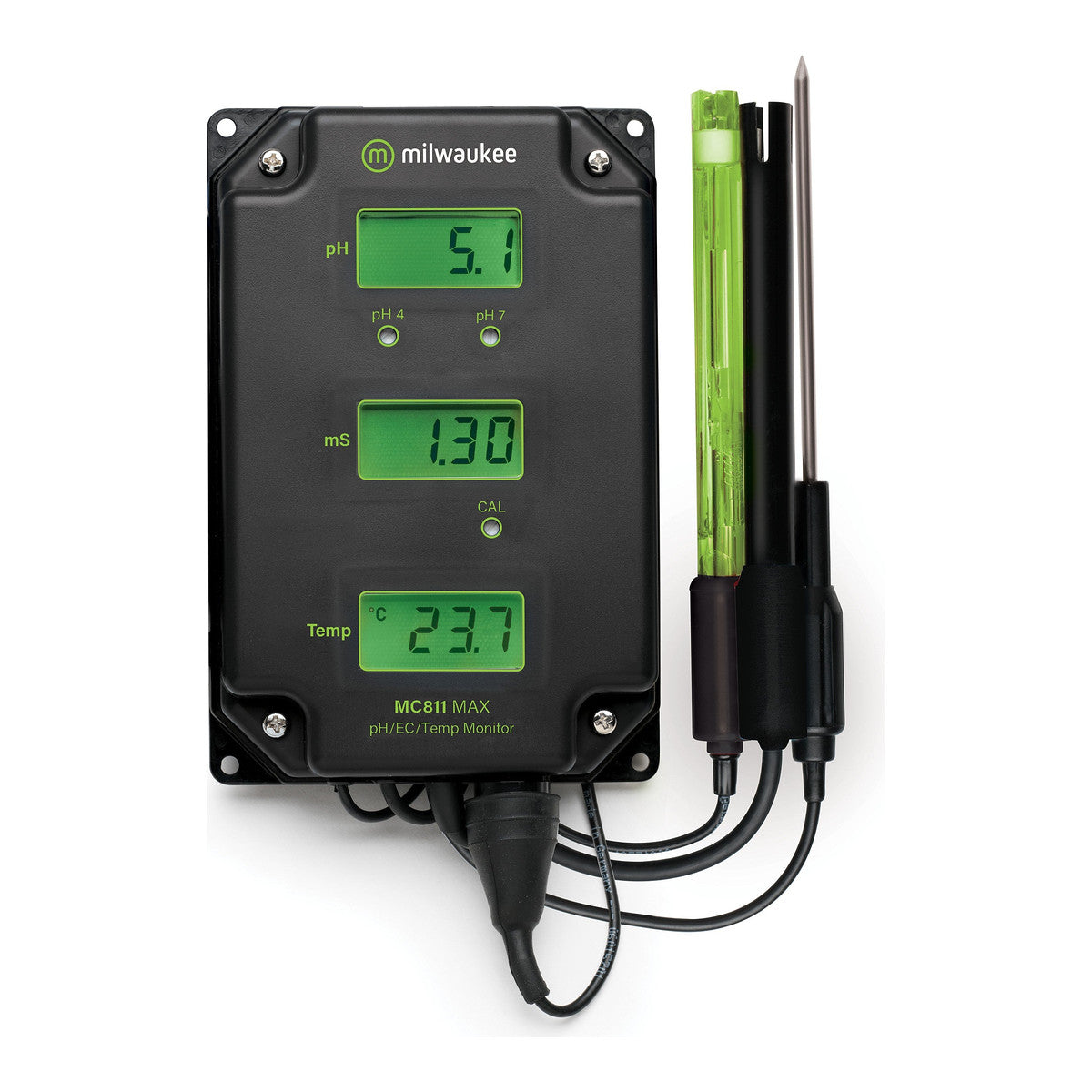 Medidor continuo PH-EC-Temperatura MILWAUKEE - Medidor de pH y EC | Grow Industry