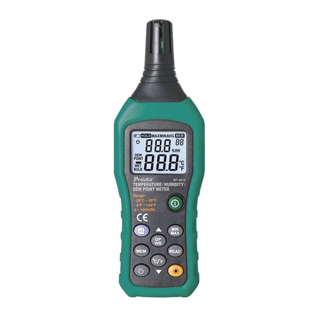 Temperature, Relative Humidity and Dew Point Meter - Environment Meter | Grow Industry
