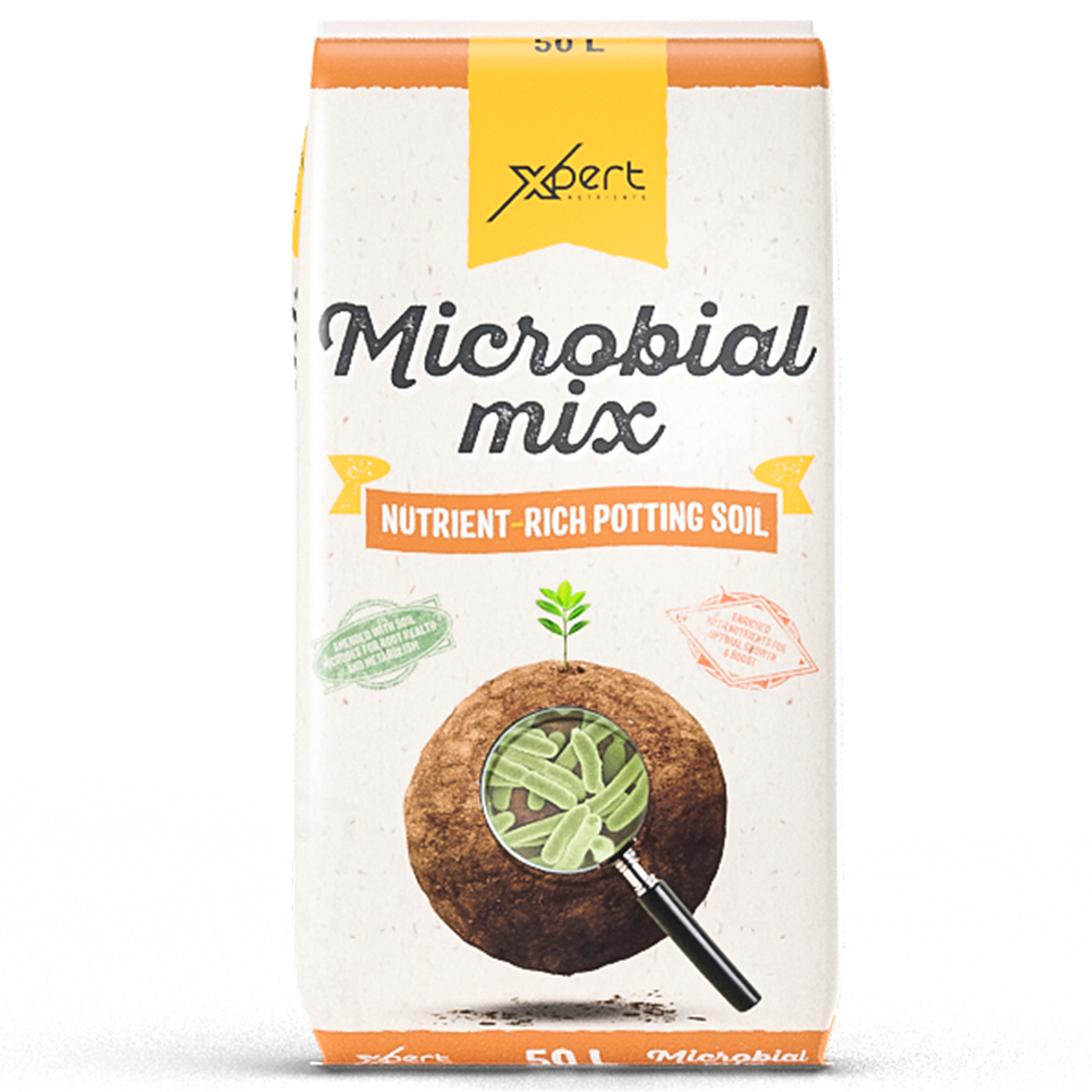 Xpert Nutrients Microbial Mix 50 L, sustrato con microbiología para cultivo