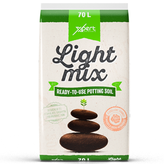 Xpert Nutrients Light Mix 70 L – Sustrato Ligero Preabonado con Perlita