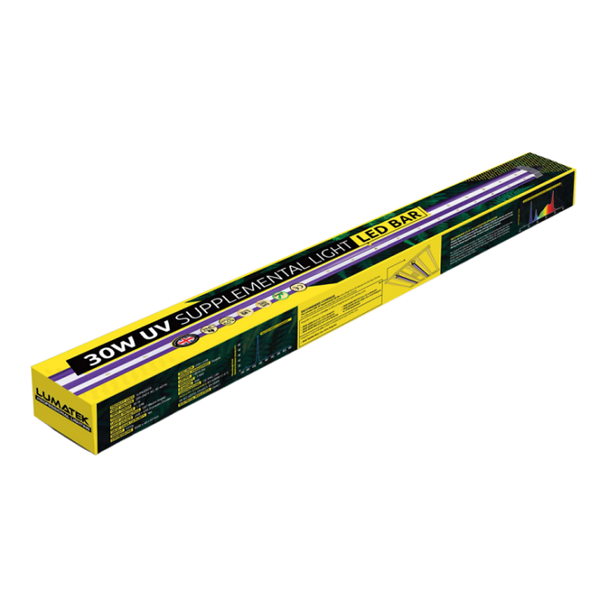 Barra LED UV 30W sin cables Lumatek - Vista 2 | Grow Industry