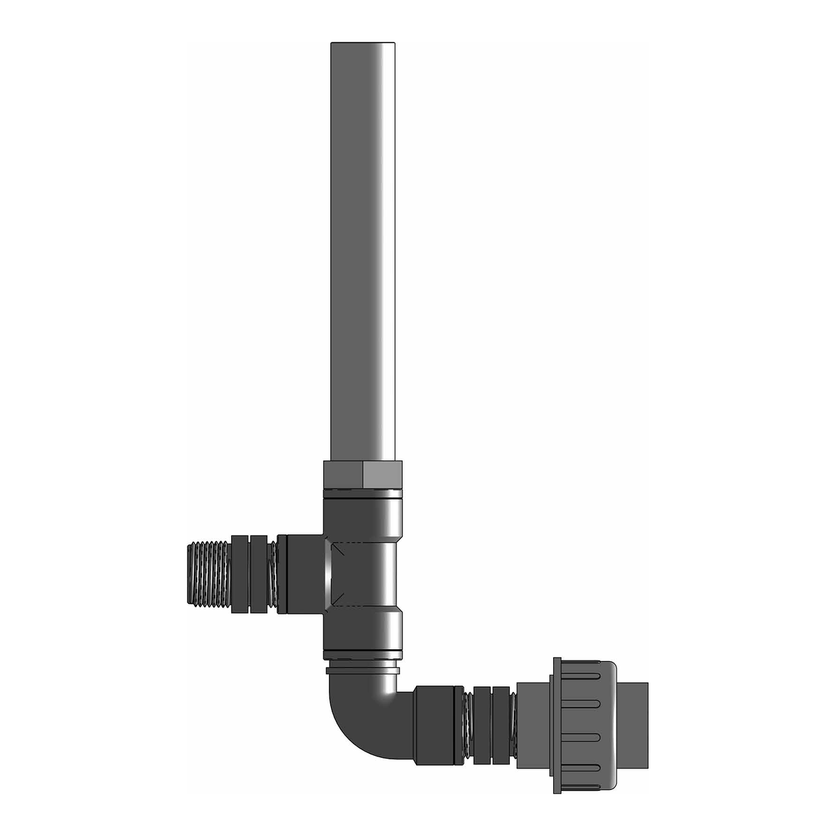 Detalle del kit amortiguador de golpe de ariete Dosatron 3/4"