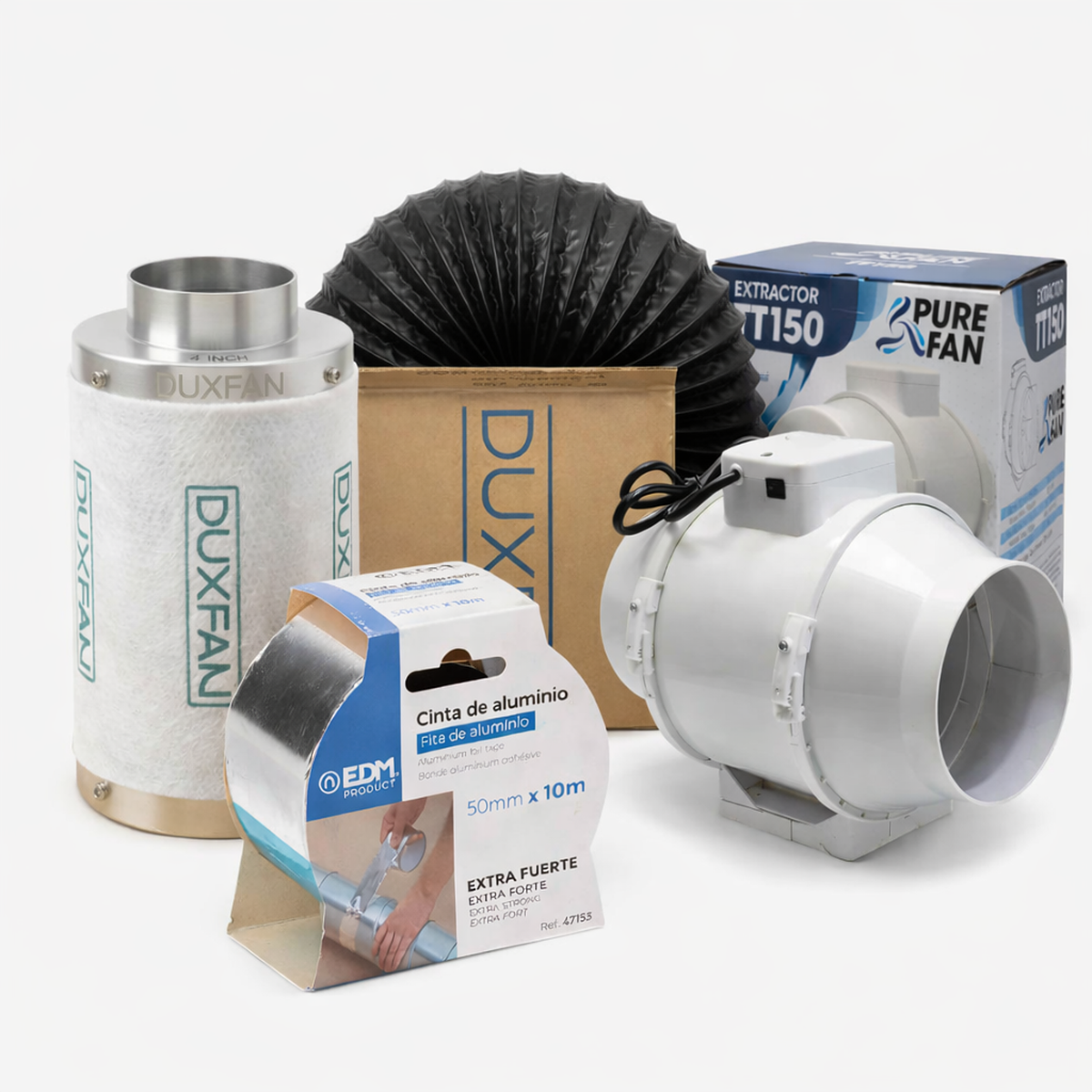 Little Pro 150mm Extraction Kit - Extraction Kit | Grow Industry