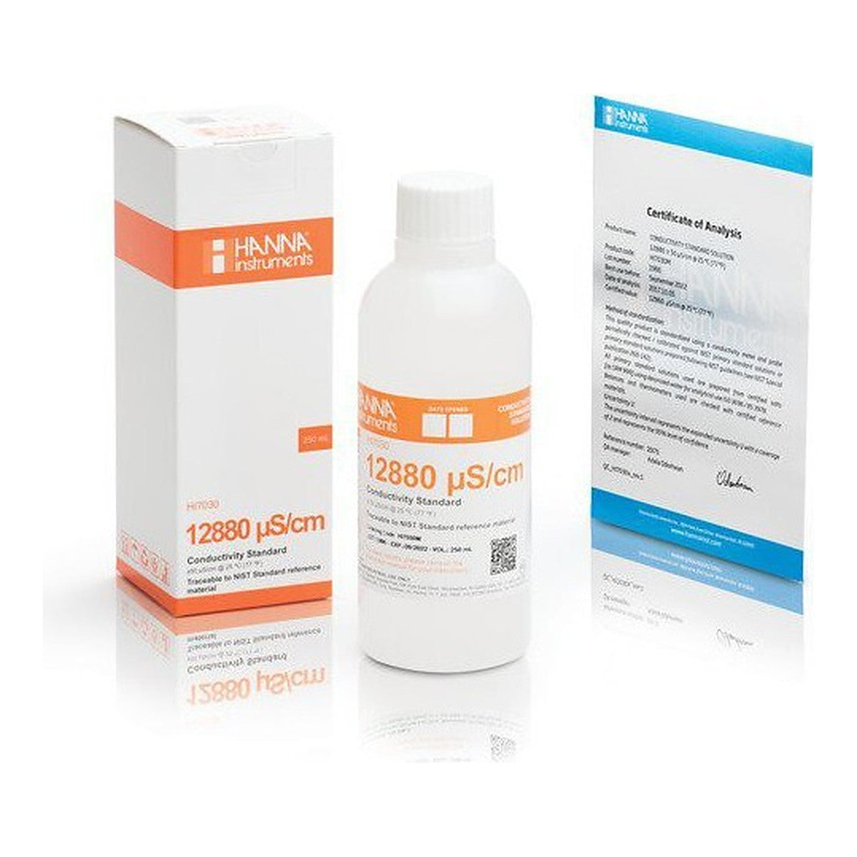 Hanna Solución de Calibración EC 12880 µS/cm botella 230 ml HI7030M