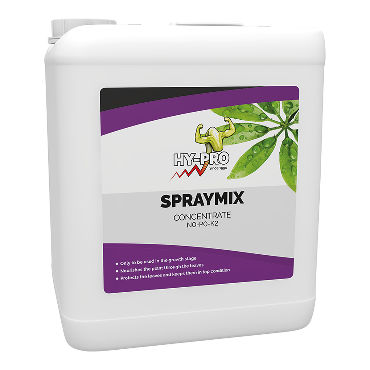 Hy-Pro Spray Mix abono foliar para crecimiento, garrafa de 5 L