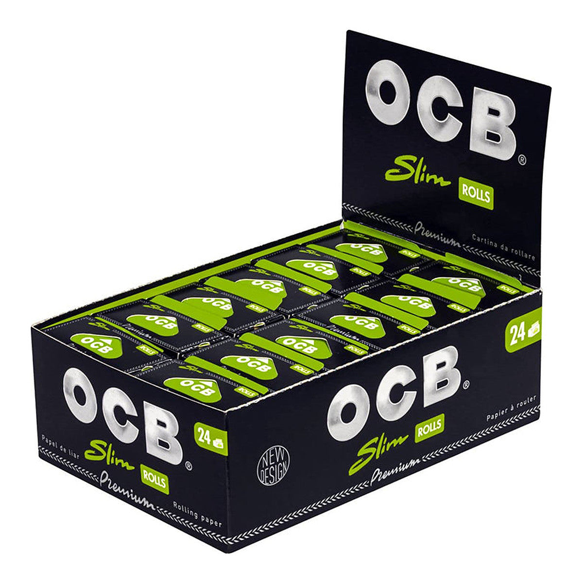 Papel de Fumar Premium Slim Rolls OCB - Vista 2 | Grow Industry