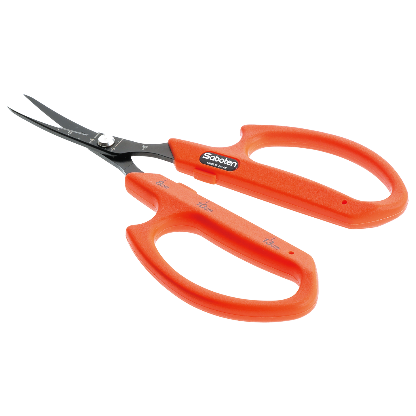 Saboten Tijera de Manicura Curva Automatica naranja de punta afilada