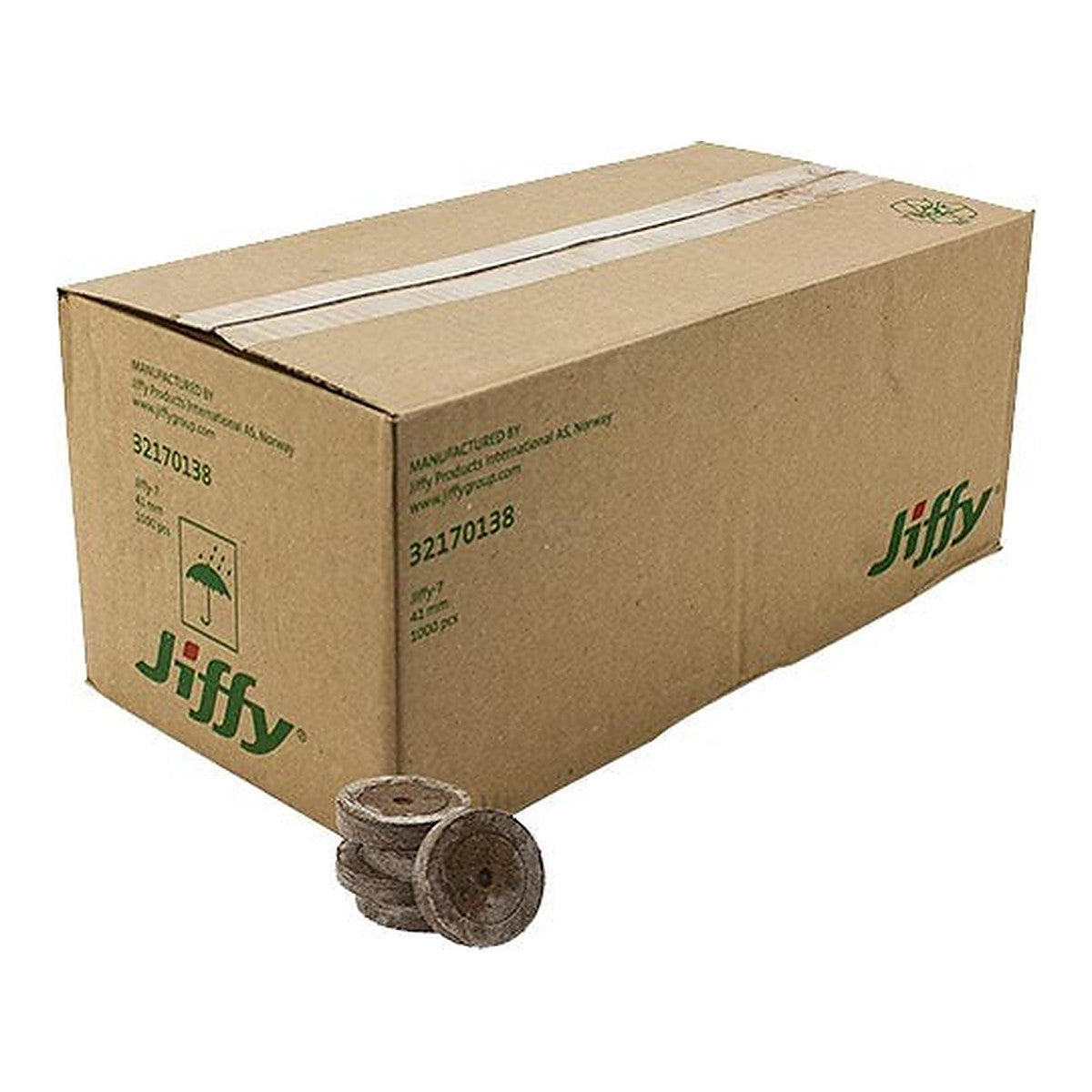 Caja de turba prensada Jiffy 33 mm - Sustrato | Grow Industry