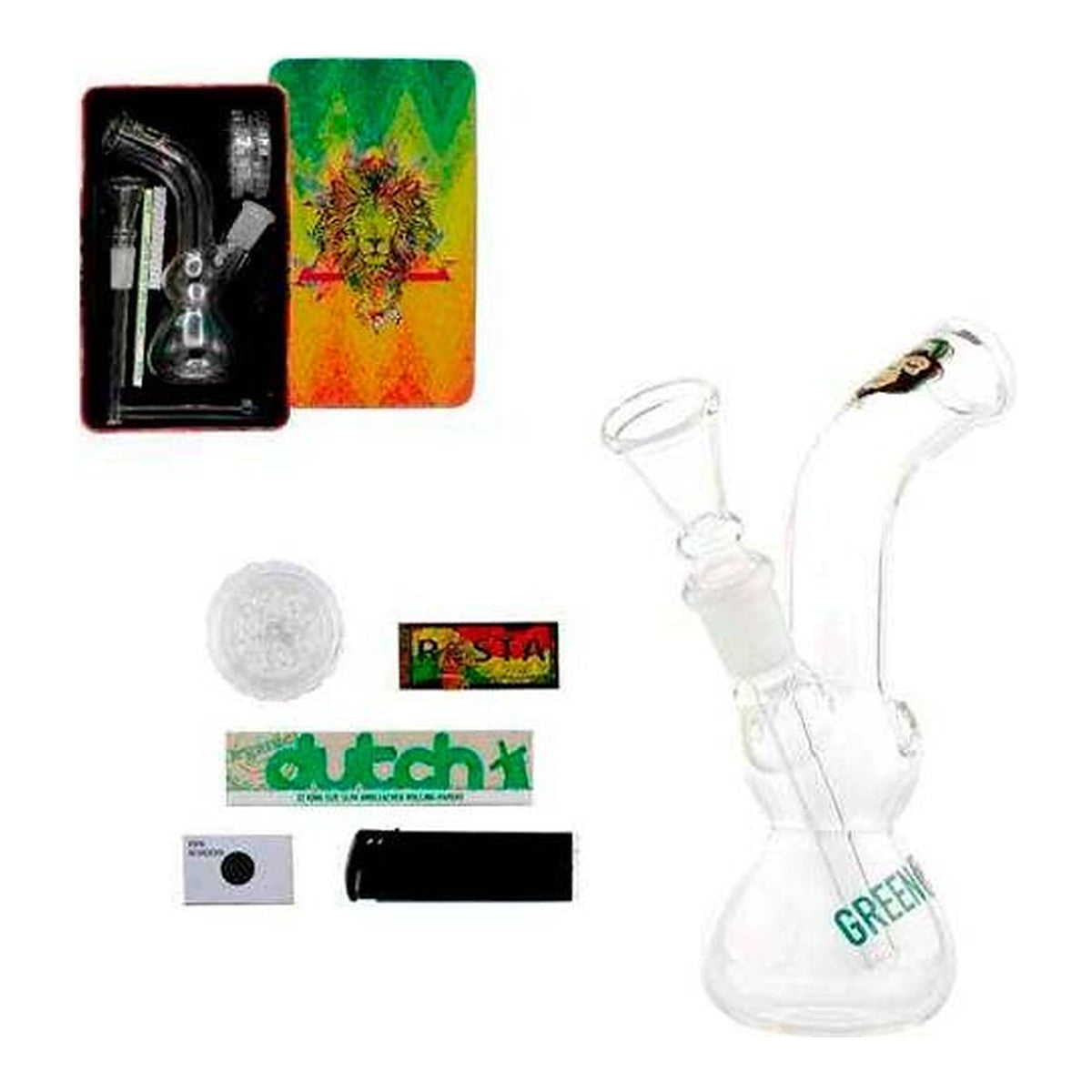 Set Bong Con Caja Greenline | Grow Industry