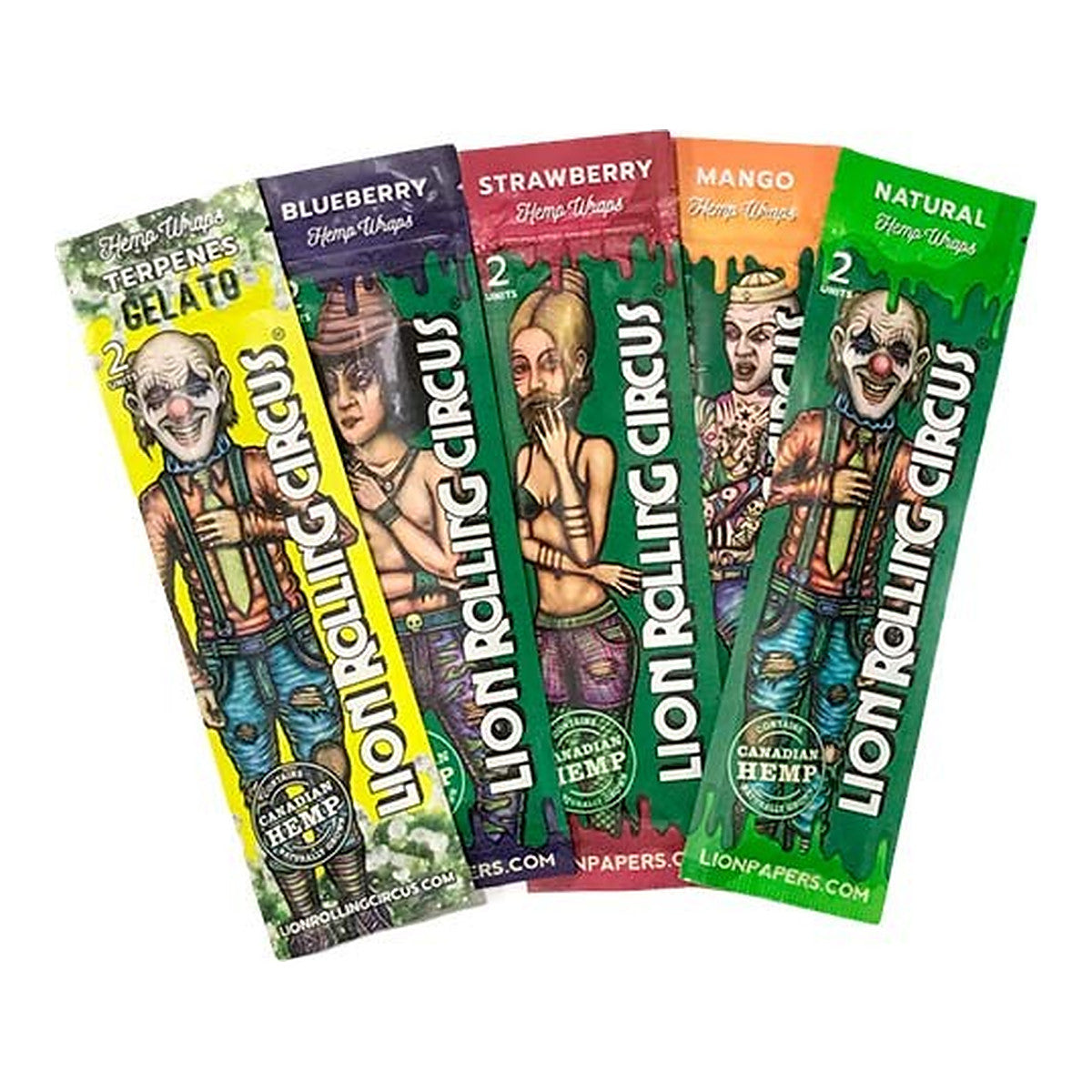 Lion Rolling Circus Blunt Wrap Hemp, hoja de cáñamo para liar blunts sin nicotina ni tabaco