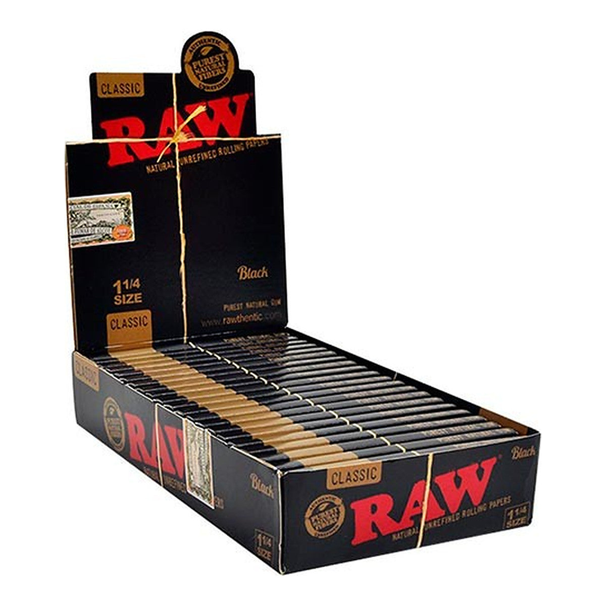 Rolling Paper 1. 1/4 Black RAW - View 2 | Grow Industry