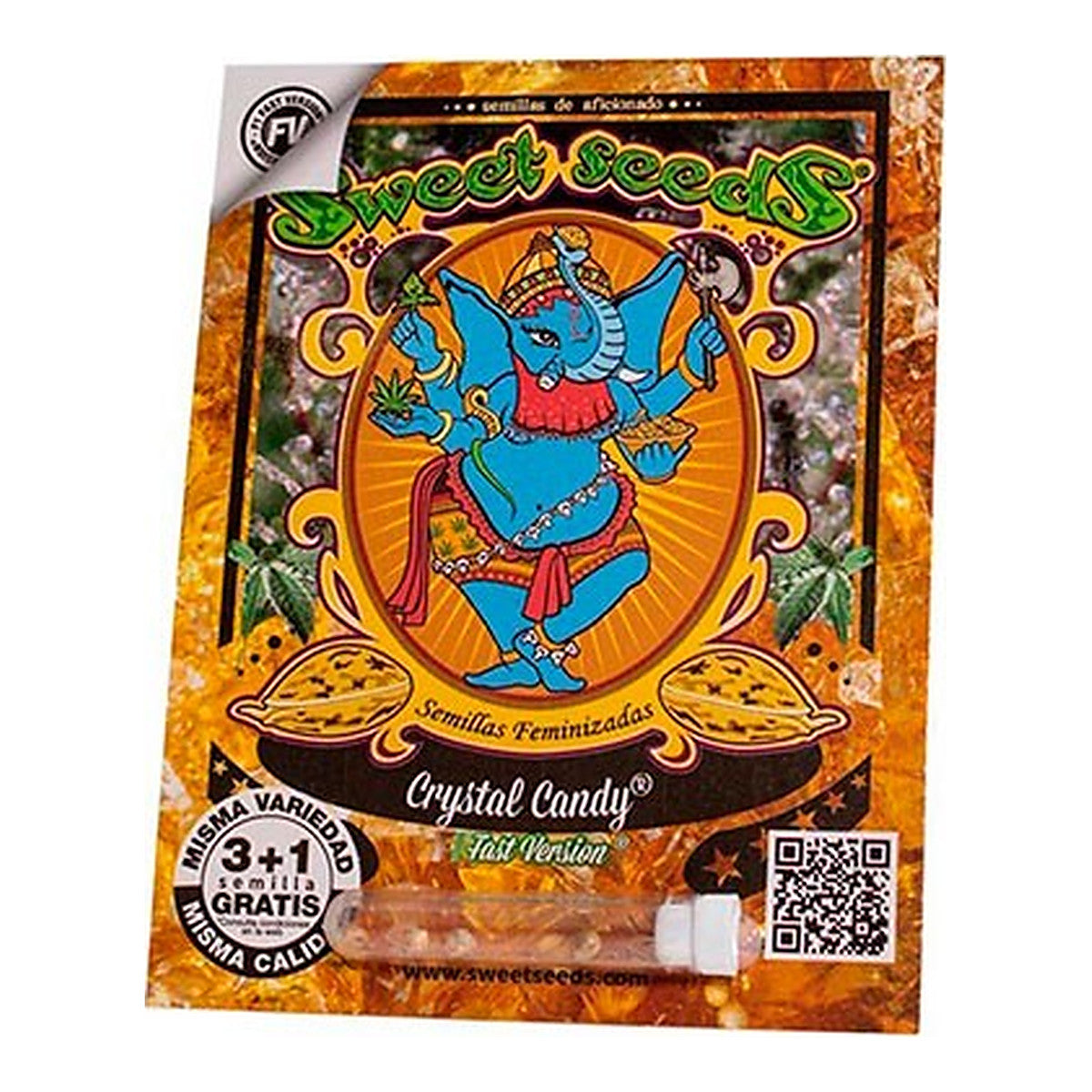 Sweet Seeds Crystal Candy Fast Version F1, semillas de cannabis feminizadas de floración