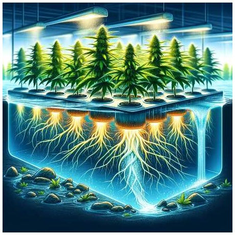 Sistema NFT para Cultivar Marihuana (Técnica de Nutrientes Film)