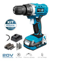 Kit mallette perceuse-visseuse 20 V avec accessoires, batterie et chargeur KOMA TOOLS - Outil | Développer l’industrie