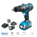Kit Taladro Percutor/Atornillador 20V con 2 Baterías 2.0A y Cargador KOMA TOOLS - GrowTarraco Distribuciones SLU