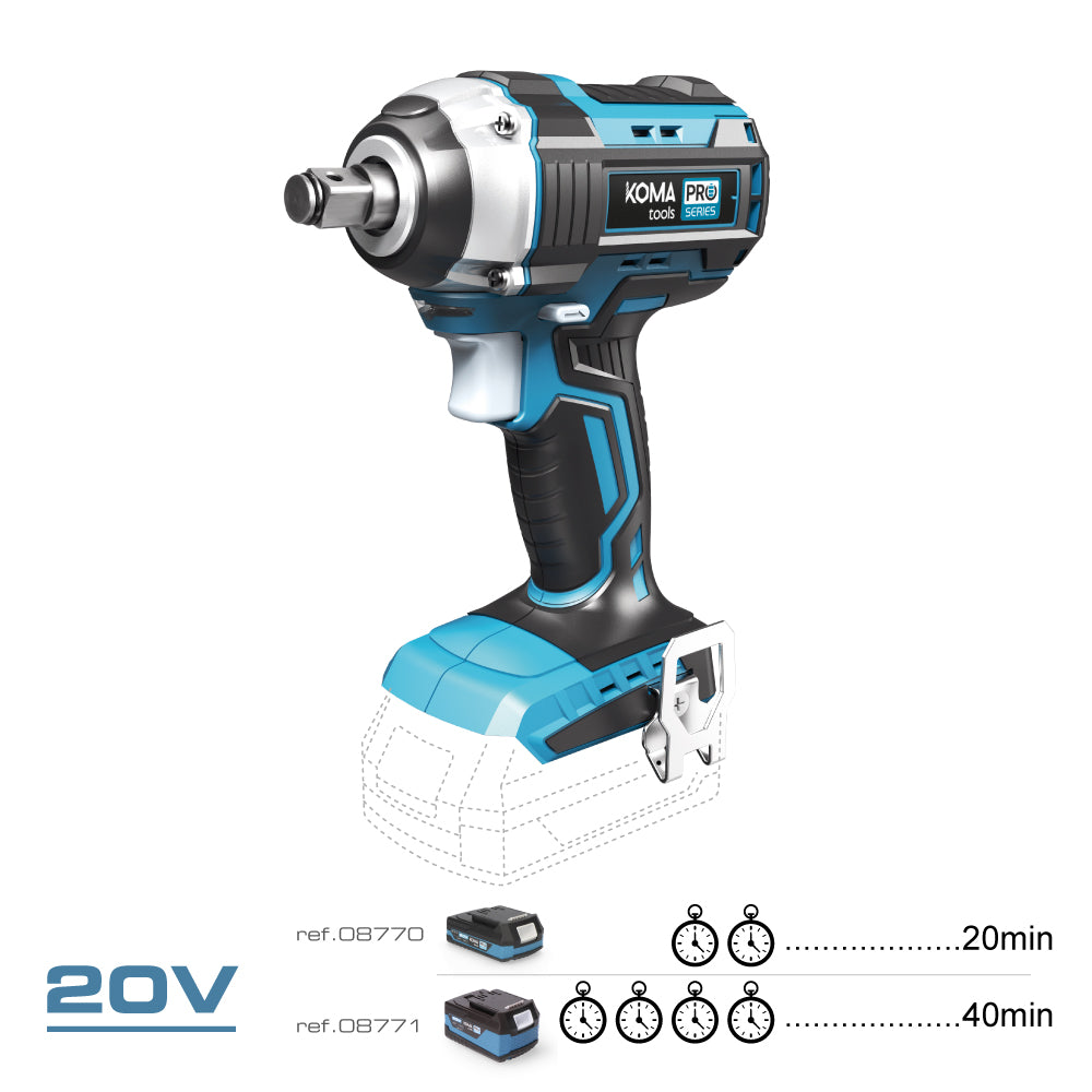 20V Brushless Impact Wrench (Without Battery or Charger) KOMA TOOLS - View 2 | Grow Industry
