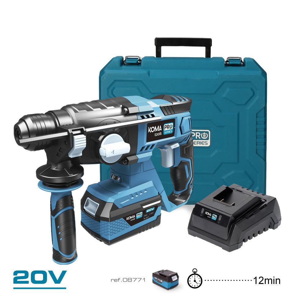 Kit mallette Hammer Hammer 20 V avec batterie 4.0 et chargeur KOMA TOOLS - Vue 2 | Développer l’industrie