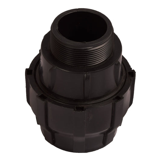 Enlace Rosca Macho 25 mm x 1" – Racor de Polietileno para Unir Tubería de Riego a Rosca