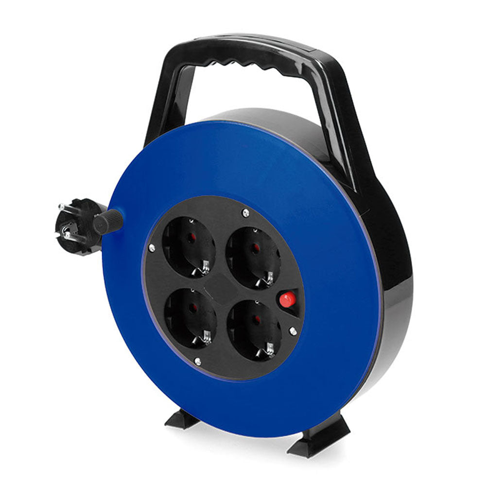 Enrouleur de câble 10m 3x1mm 4 PRISES T/TL EDM - Petit Matériel Électrique | Développer l’industrie
