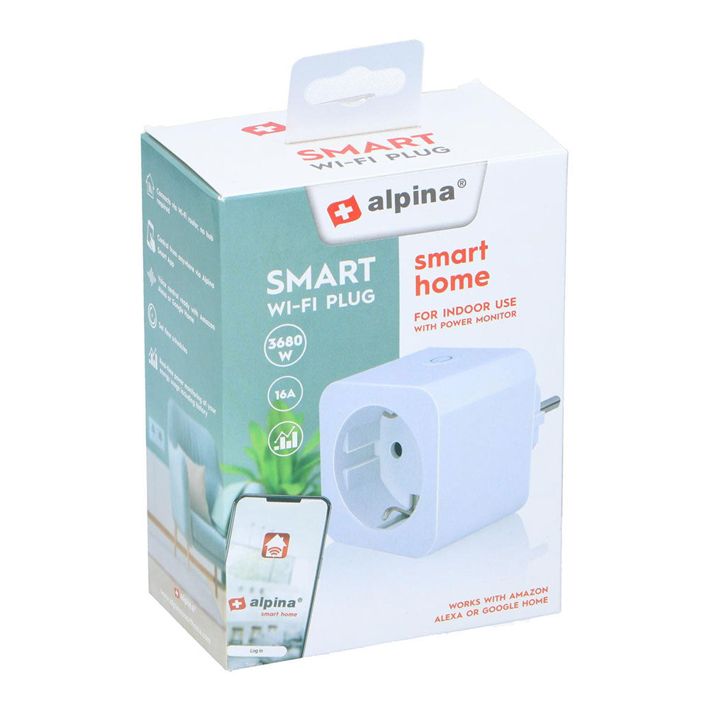 Alpina Indoor Smart Plug 230V 16A - Prise programmable pour le contrôle des équipements