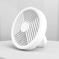 Ventilador de Sobremesa CRISTALRECORD LED Splash Recargable, Blanco
