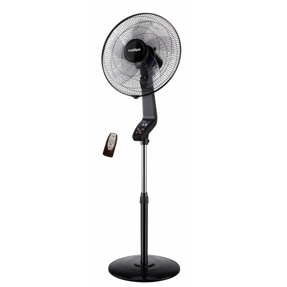 Ventilador de Pie BASTILIPO Coín Black Negro 50W