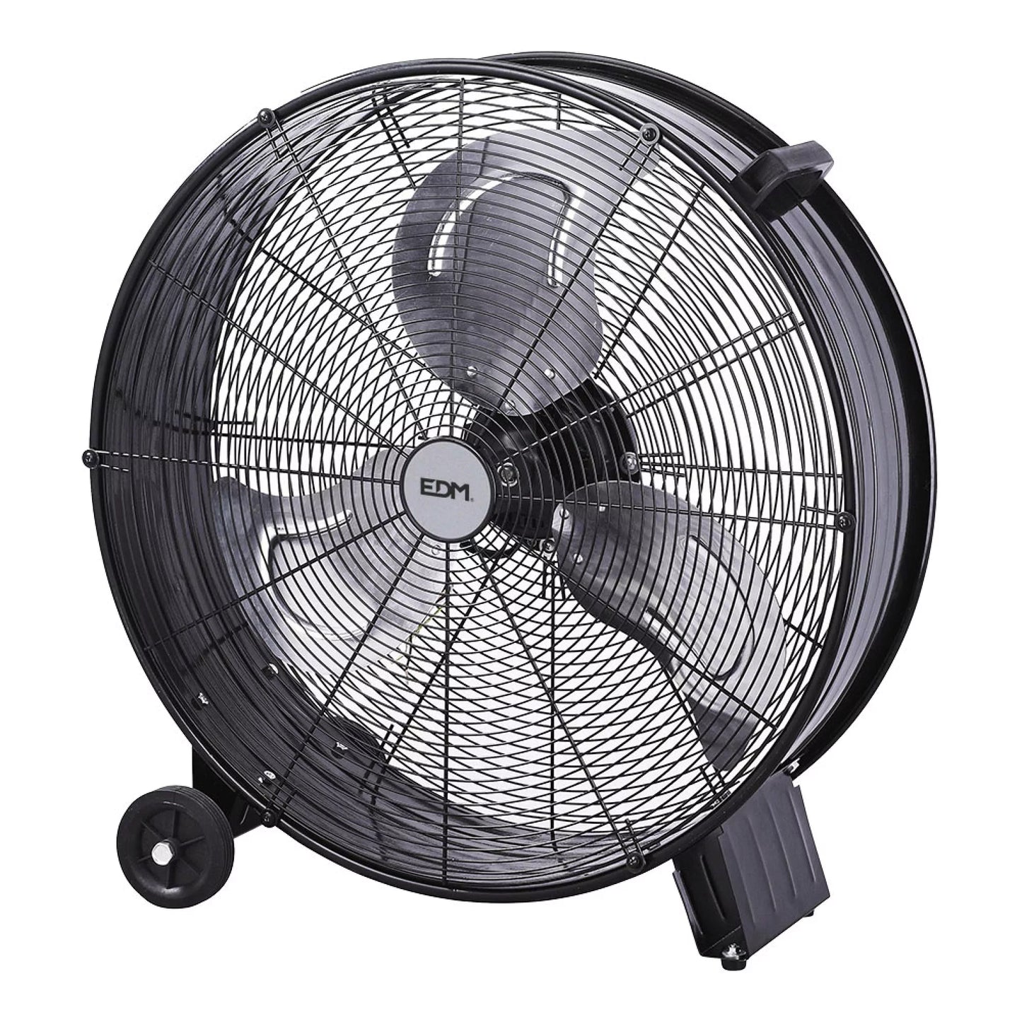 Ventilador Industrial de Suelo EDM con Ruedas Negro 180W