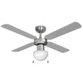 EDM Ventilador de Techo Modelo Caribe. Color Cromado. Potencia: 50W Aspas: Ø102 cm