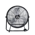 Ventilador Industrial de Suelo EDM con Ruedas Negro 180W