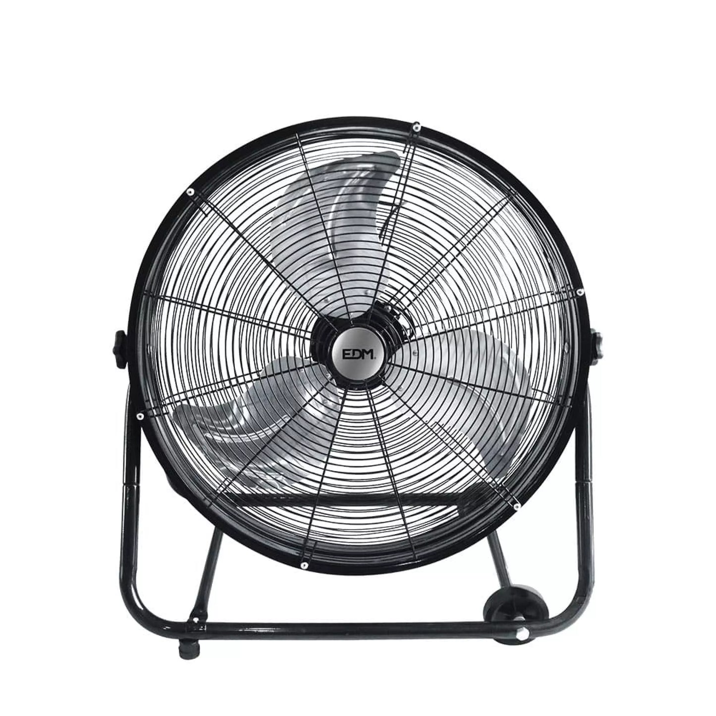 Ventilador Industrial de Suelo EDM con Ruedas Negro 180W