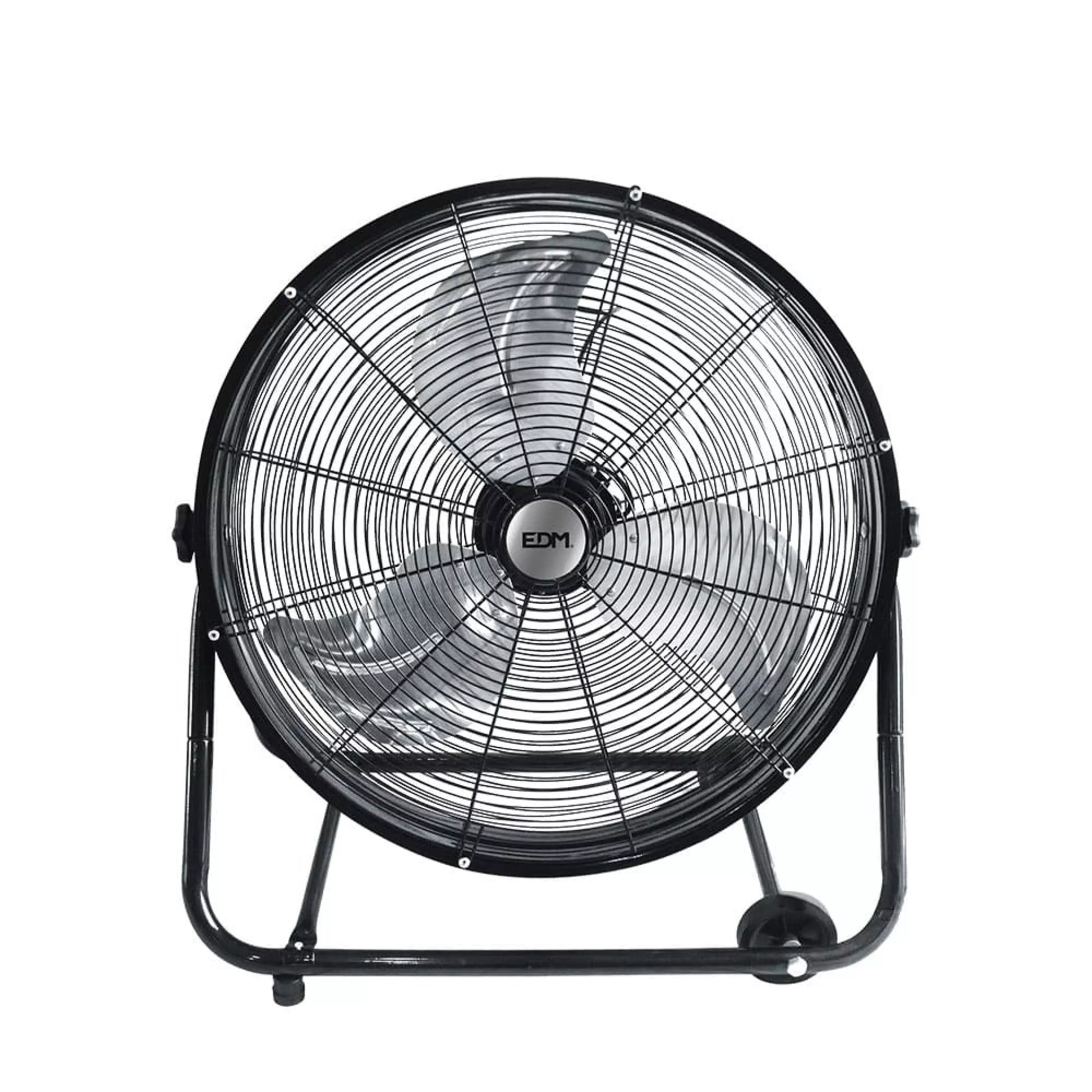 Ventilador Industrial de Suelo EDM con Ruedas Negro 180W