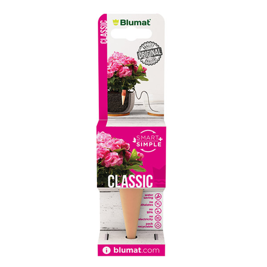 Blumat Classic 1 unidad en uso en planta de interior