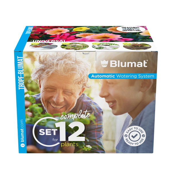 Kit Tropf-Blumat Set 12 de riego por capilaridad para 12 plantas