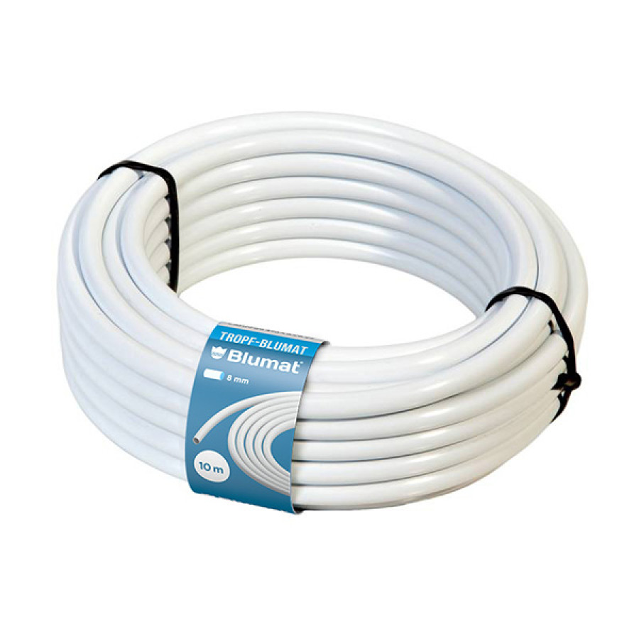 Detalle del tubo Blumat de alimentación Ø8 mm blanco
