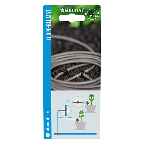 Blumat kit de ampliación Ø3 mm con mini-te y mini-uniones
