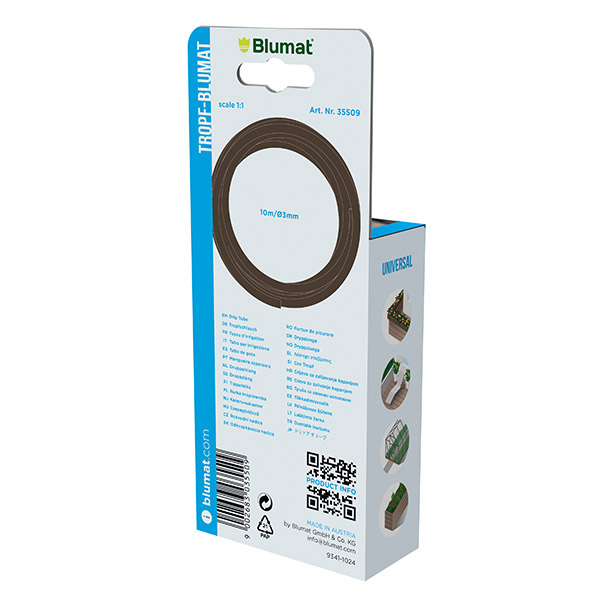 Tubo Blumat Ø3 mm conectado al sensor de cerámica