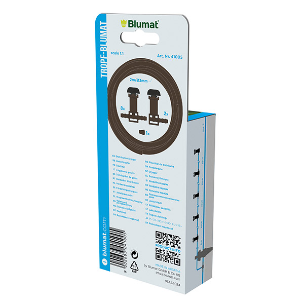 Contenido del blíster de distribuidores de goteo Blumat
