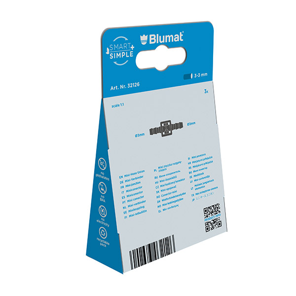 Blumat mini unión 3-3 mm - vista alternativa
