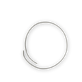 Microtubo blanco de 5x3 mm precortado en tramos de 60 cm